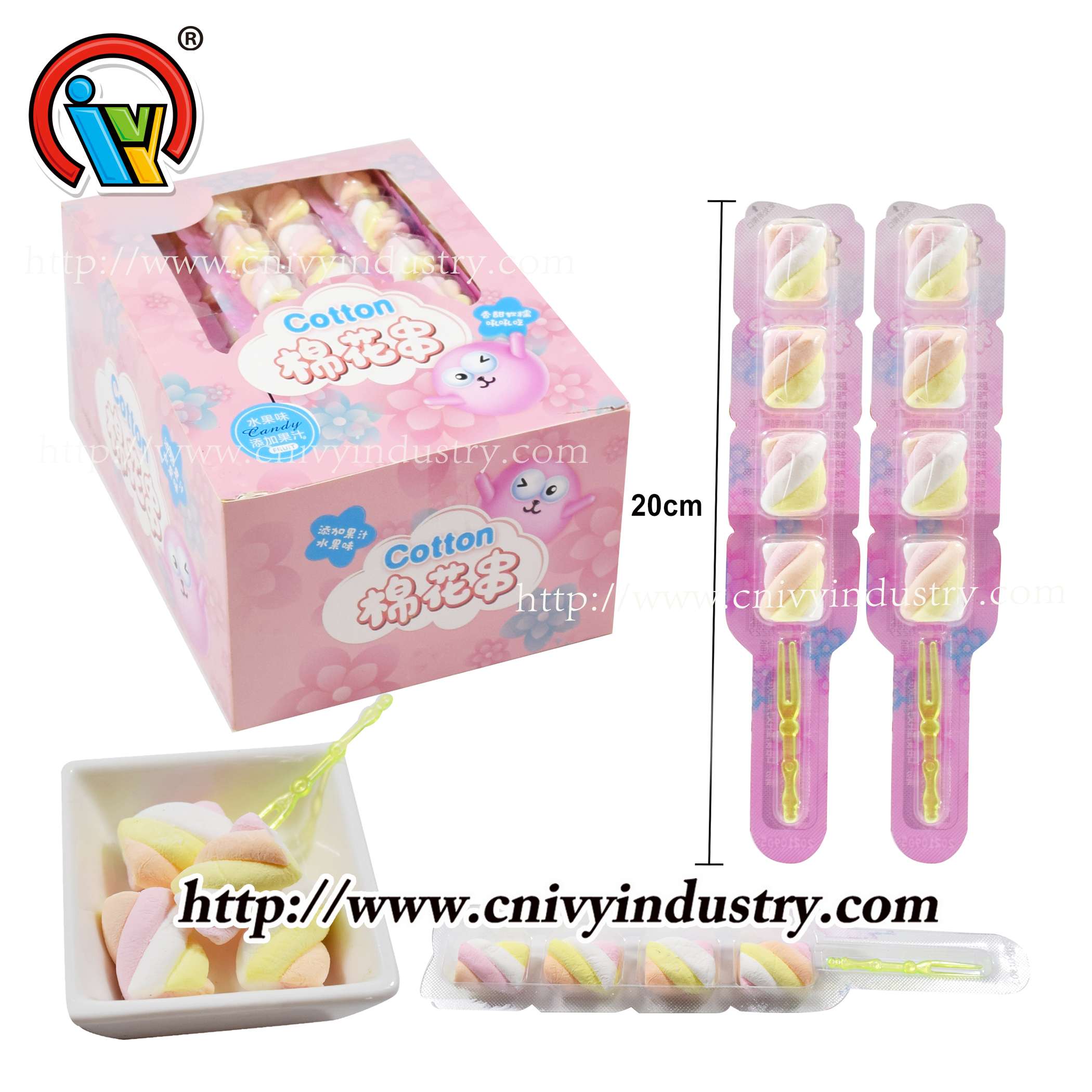 halal twist marshmallow candy factory