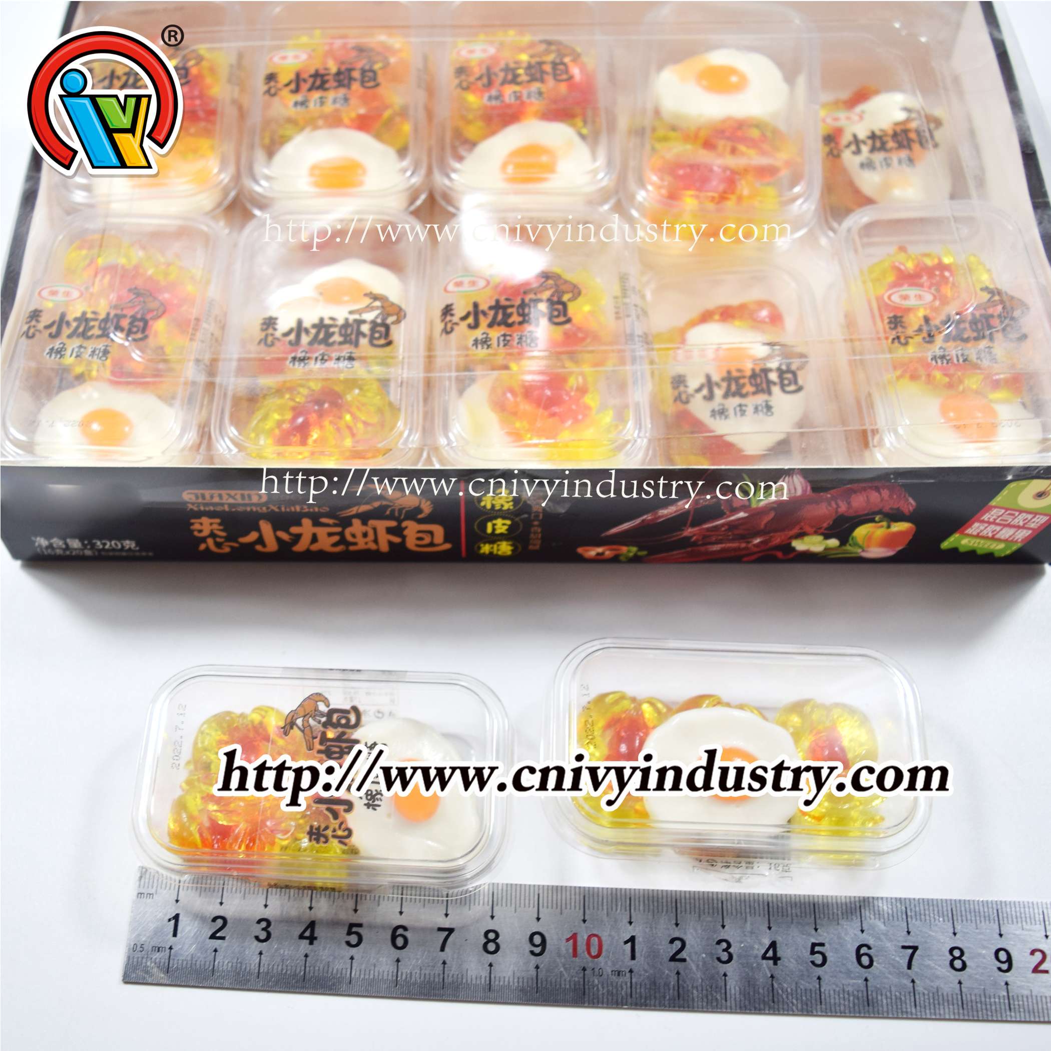 bán buôn tôm càng luộc hình trứng kẹo dẻo