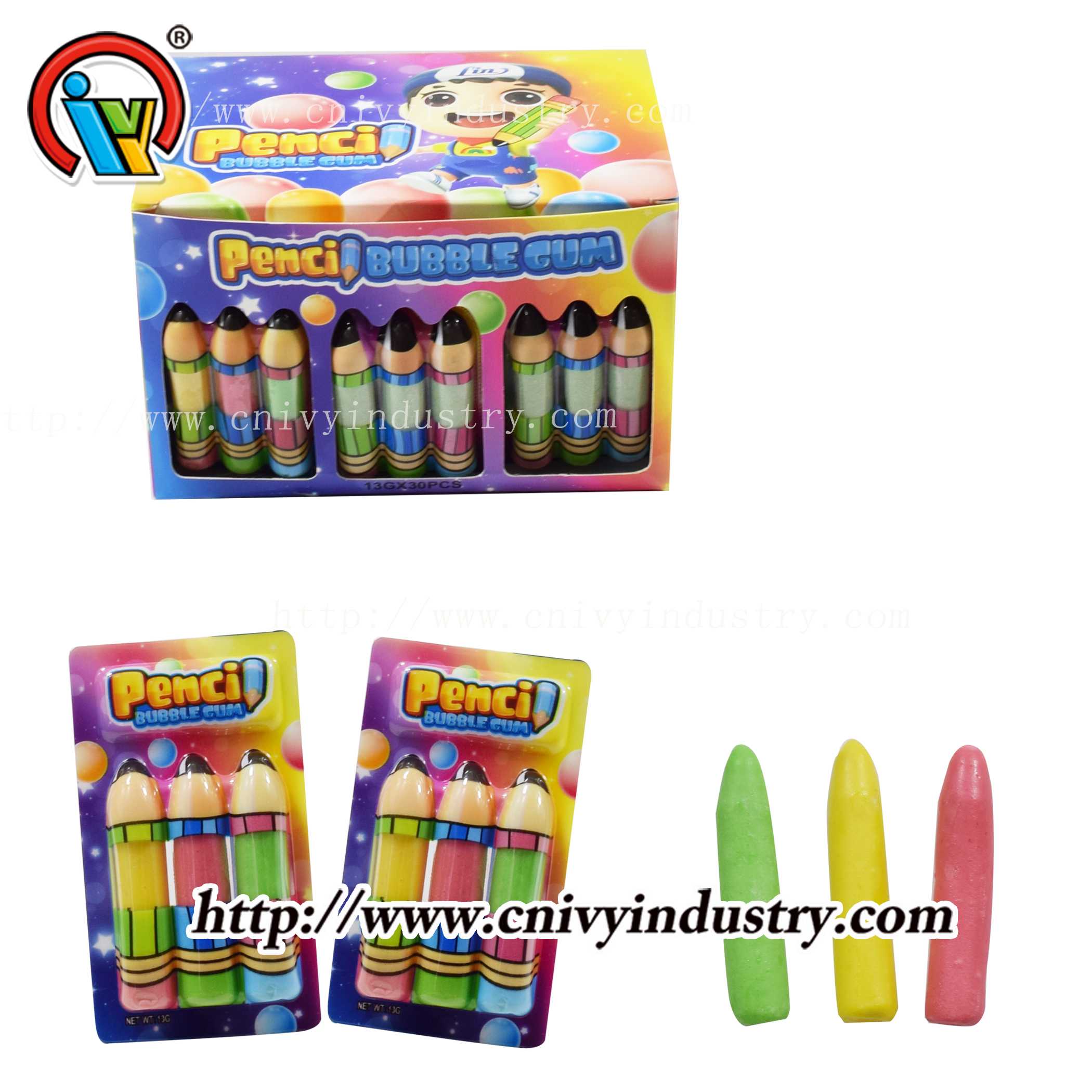  pencil chewing bubble gum supplier 