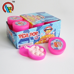 kẹo cao su bong bóng với kẹo bột