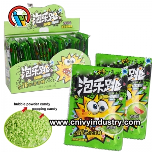 kẹo cao su bong bóng với kẹo popping