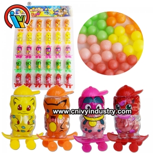 mới đến xe hoạt hình bên trong nhà cung cấp kẹo bóng