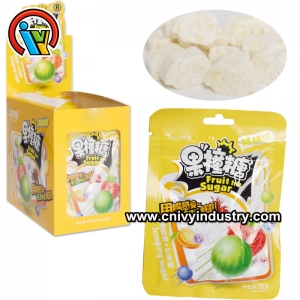 kẹo viên nén hương vị trái cây bên trong kẹo popping