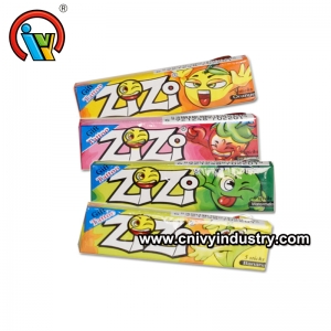 kẹo cao su bong bóng hương trái cây phổ biến có hình xăm