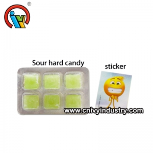 kẹo cứng chua và ngọt có hình dán
