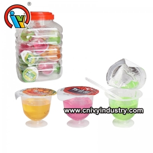 Giá nhà máy ivy hương vị trái cây mứt kẹo lỏng trong cốc