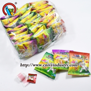 kẹo cuộn dẻo với kẹo popping