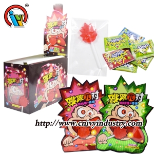 kẹo mút trái cây halal với kẹo popping