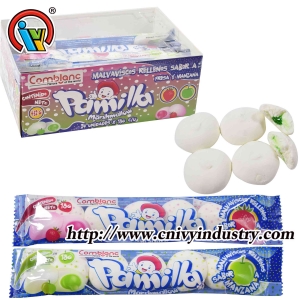 kẹo marshmallow ngọt ngào với nhân mứt ở giữa