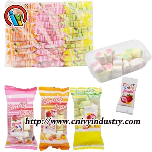 kẹo marshmallow hình trái tim với mứt
