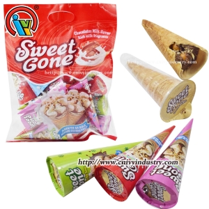 kem sô cô la giòn bánh quy