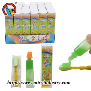 bàn chải đánh răng ép kẹo với kem đánh răng kẹo lỏng
