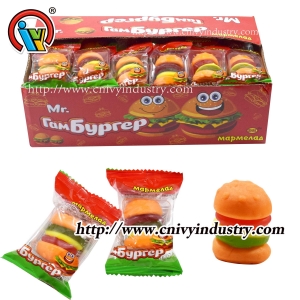 bánh hamburger kẹo cao su