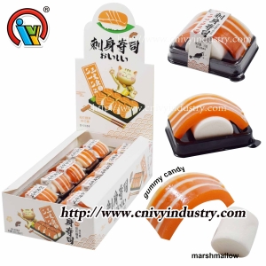Kẹo dẻo sushi với kẹo marshmallow mềm