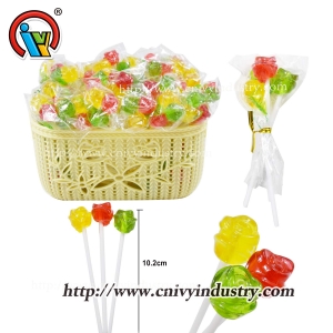 Kẹo kẹo mút OEM 3 trong 1 Kẹo hình bông hoa