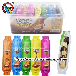 Ham shape cup chocolate biscuit with jam