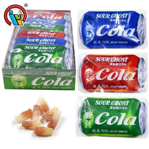 Kẹo dẻo coca cola bên trong túi cola