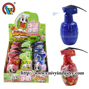 kẹo lỏng xịt lựu đạn
