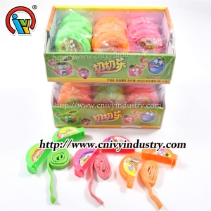 Cuộn kẹo cao su bong bóng với hộp hiển thị đôi