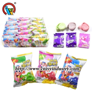 Cuộn kẹo cao su bong bóng mini với kẹo popping
