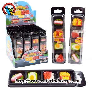 Kẹo dẻo hình thức ăn nhanh 4 trong 1
